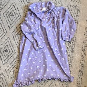 Pottery Barn Cozy Purple Heart Kids Pajamas